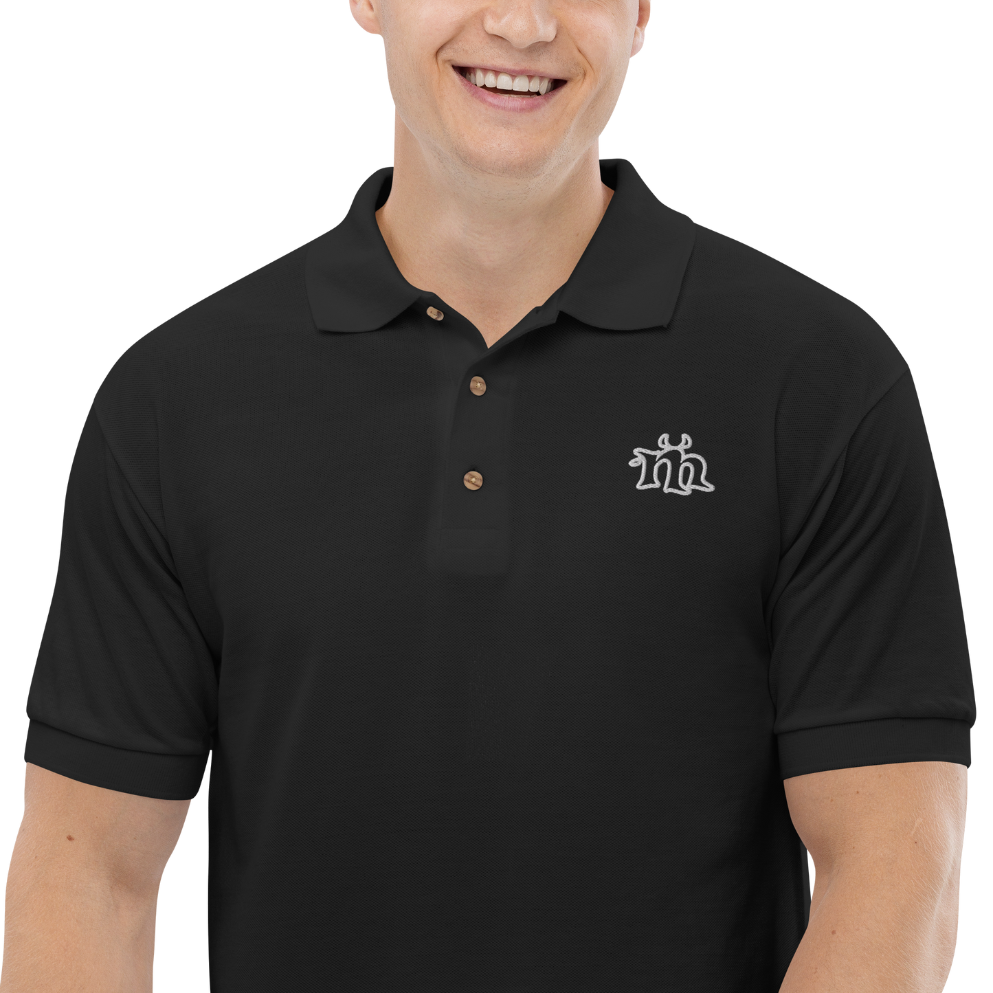 Polo bordado M-Logo Dark